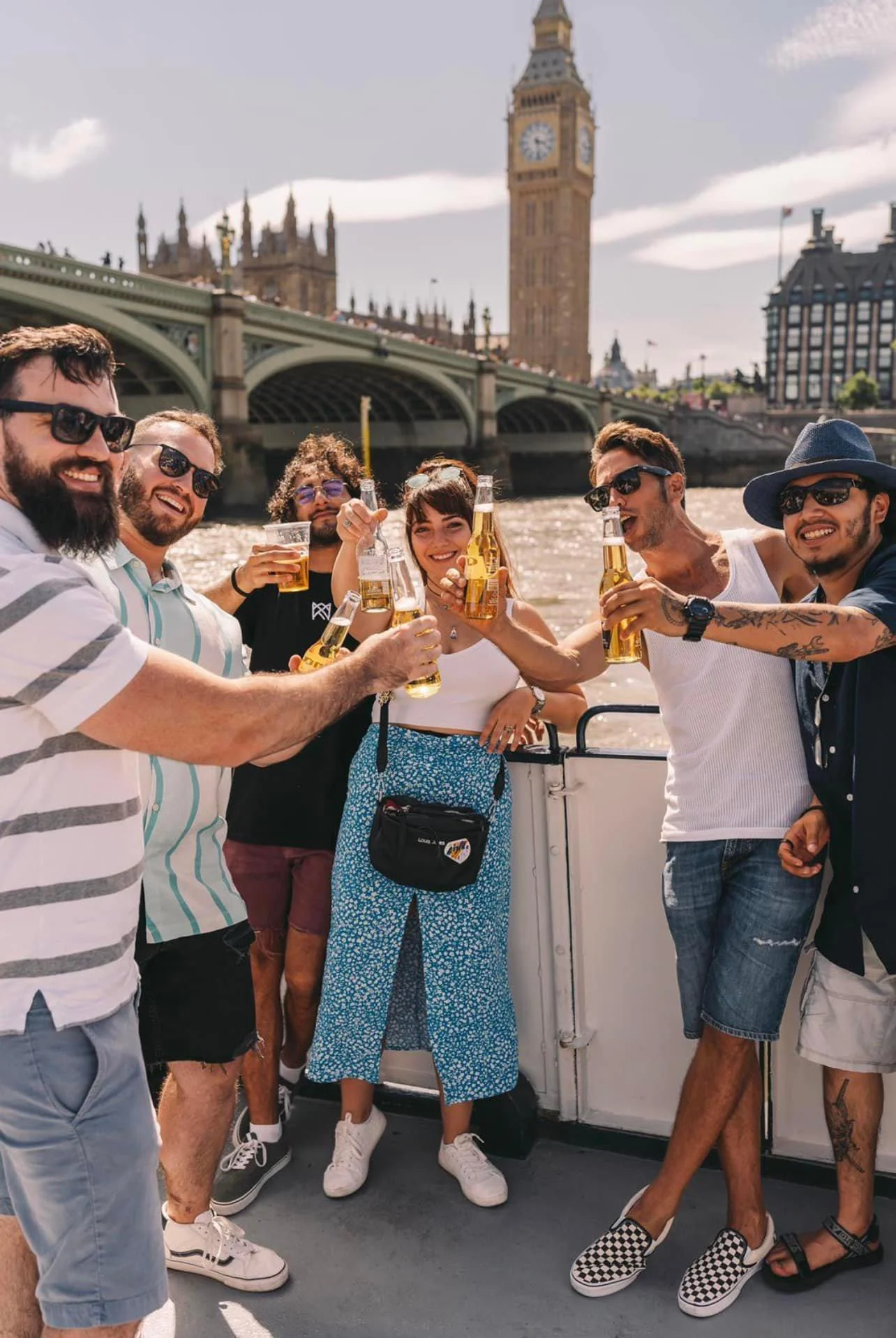 Friends celebrating together